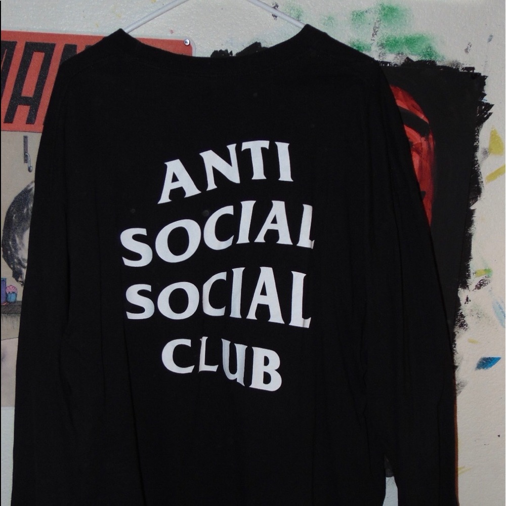 Anti social social club long sleeve XXL